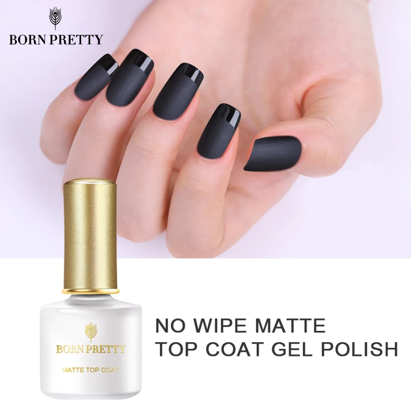 

BORN PRETTY Matte Top Coat Nail Gel Polish 6ml Soak Off No Sticky Layer Varnish Manicure Nail Art UV Gel Lacquer