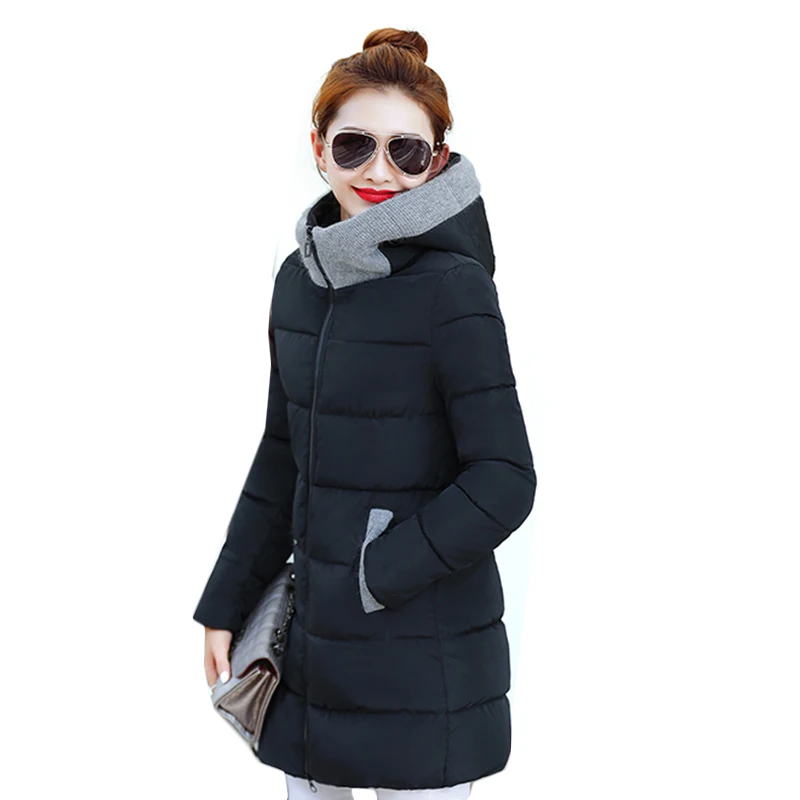 2018 High Quality Ladies Winter Jacket Women Long Overcoat long Winter Jacket Women thicken warm hooded down jacket coat
