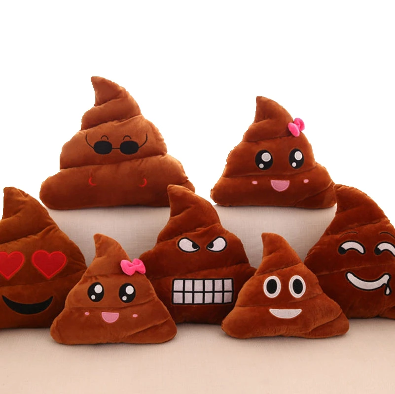 

Poop Poo Family Emoji Emoticon Pillow Cushion Stuffed Plush Soft Cushion