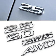 Dla Mazda 2.0 2.5 AWD bagażnika z tyłu boczne godło dla Mazda 6 2 5 3 CX 5 CX3 CX4 CX7 CX9 RX7 MX3 Protege Axela metalowa naklejka 3D naklejka