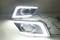 Eosuns LED дневного света DRL для Nissan Sylphy sentra 2016 2017, беспроводной переключатель, желтый сигнал поворота, DIM управления