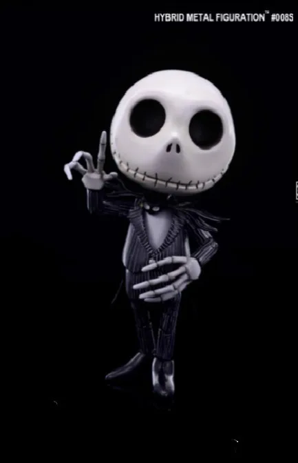 

Estartek HMF008S Alloy Christmas Eve Jack Skellington Action Figure for Fans Holiday Gift