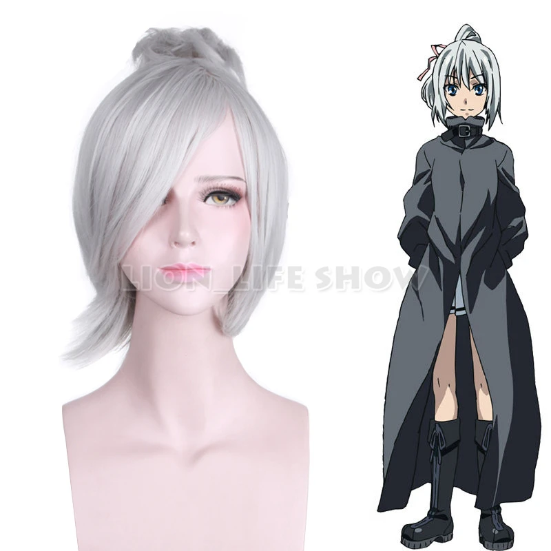 

Taboo Tattoo Izzie Bluesy Fluesy Yin Riven Silver White 1 Ponytail Cosplay Wig