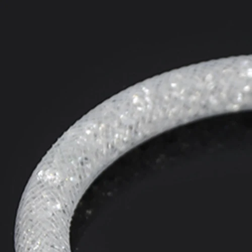 Горячая Распродажа, Сетчатое Кристальное ожерелье с полимерными кристаллами, заполненное ожерелье на магнитной застежке - Окраска металла: white
