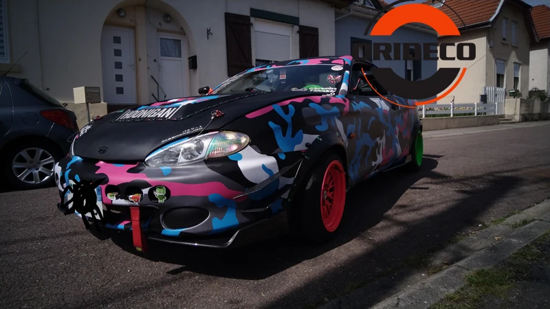 pink&blue&black camo vinyl wraps 11