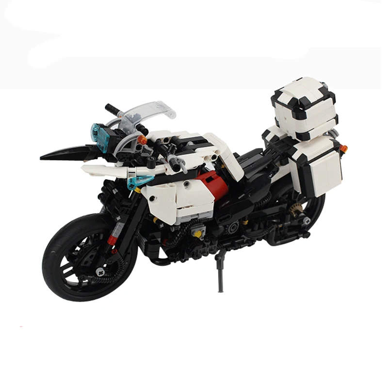 

Genuine 1075PCS Patrol Motorcycle Set Building Blocks Bricks Educational Brand Technic Sets MOC Toys For Children' Gifts