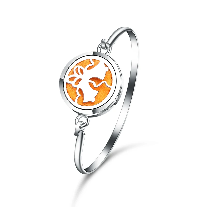

2019 Aroma Diffuser Christmas Bell Bracelet Bangle Stainless Steel Aromatherapy Essential Oil Diffuser Perfume Lockets Bracelet