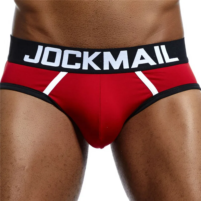 Трусы брифы JOCKMAIL мужские пикантное нижнее белье хлопковые трусы| |