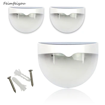 

10pcs/lot Solar Powered LED Rechargeable 6 LED Fence Garden Solar Light Lawn Fence Wall Solar Lamp Outdoor Pathway Spot Lighting