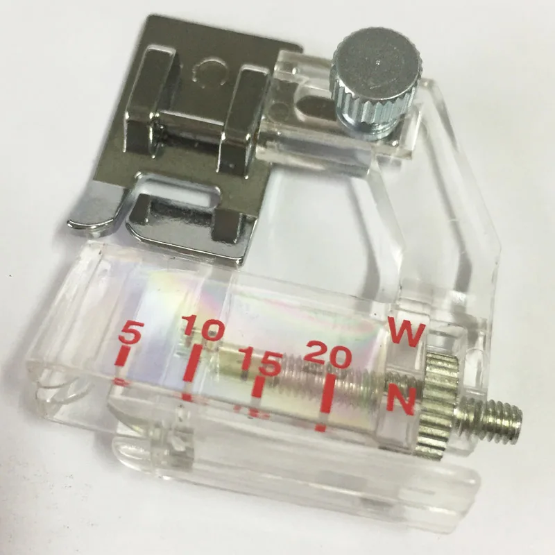 

ADJUSTABLE BIAS TAPE SNAP ON 6290 BINDER FOOT AJUSTABLE BINDING SNAP-ON BIAS BINDER PRESSER FOOT