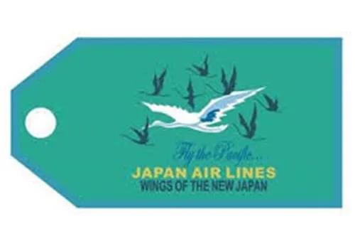 LT-1070 Japan Airlines Retro Bag Tag