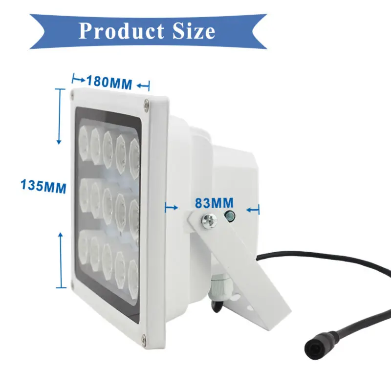 4-Night vision 8 LED Array Illuminator Lamp  SAE100-BG15ZL