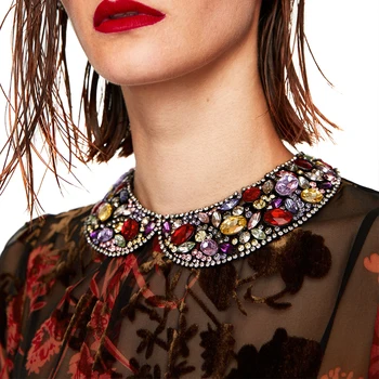 

JUJIA 5 colors fashion choker collar pendant choker Necklace statement jewelry collar bib necklace & pendant