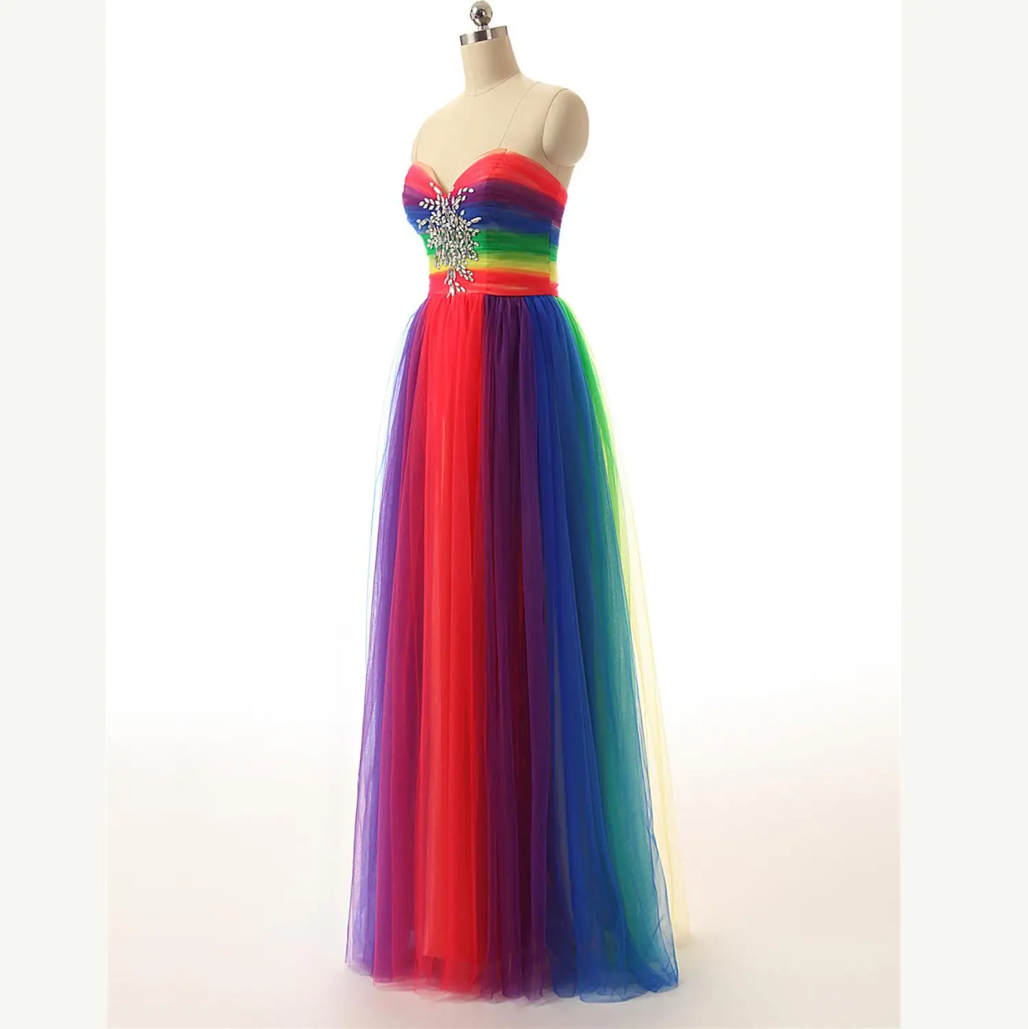 rainbow dress formal