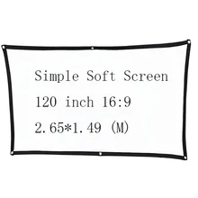 Thinyou Simple Soft Portable font b Projector b font Screen 120 inch 16 9 Wall Mounted