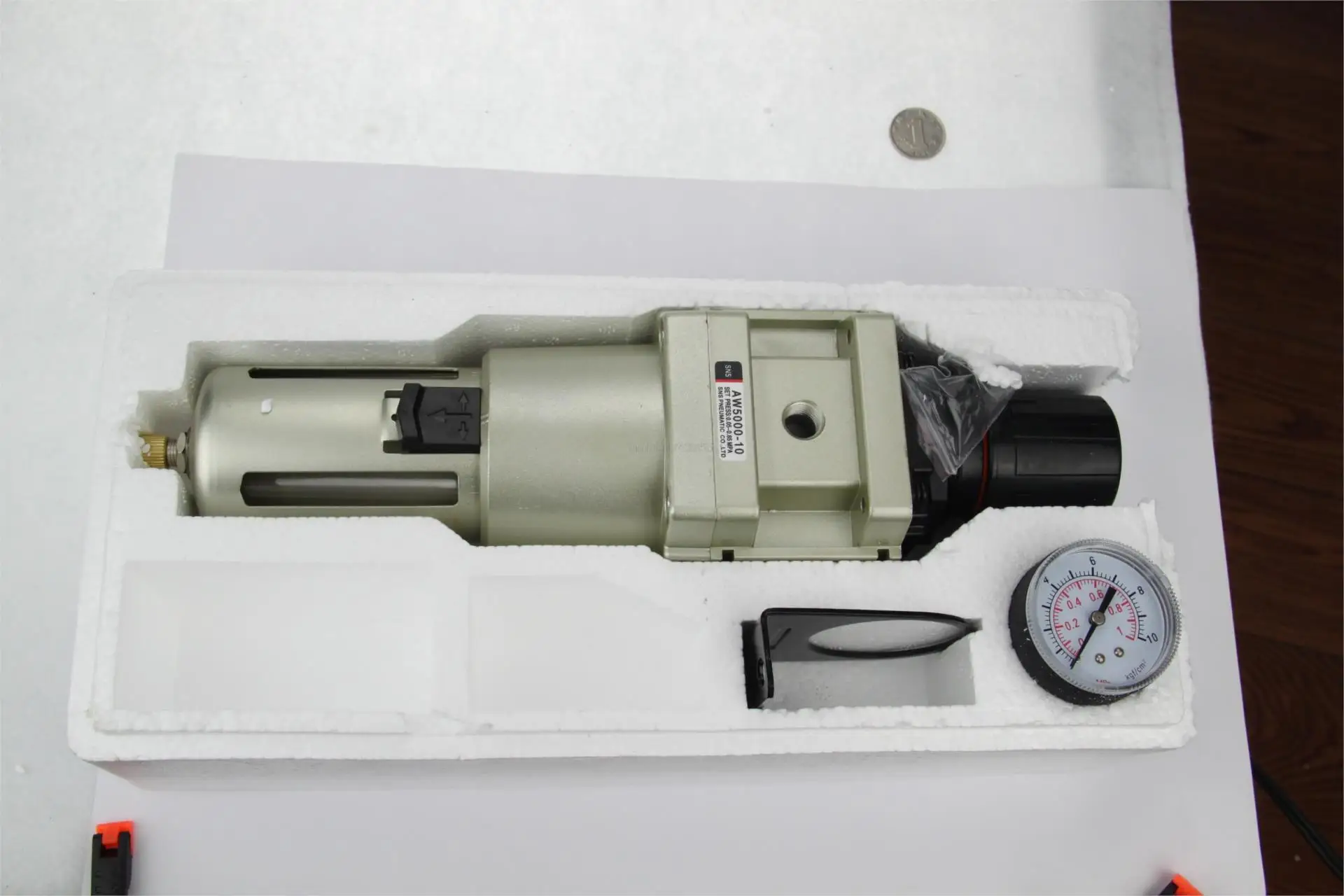 

AW5000-10A 1''BSPT regulator filter SNS pneumatic component SMC type compressor air treatment copper drain