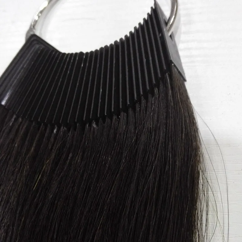 8 inch human hair color ring 30pcs/set for salon hair color chart natural black
