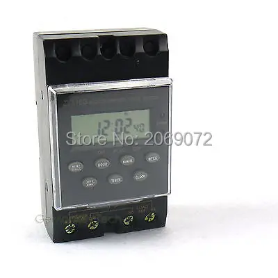 

DIN RAIL Digital Timer Switch Programmable 220VAC 25A