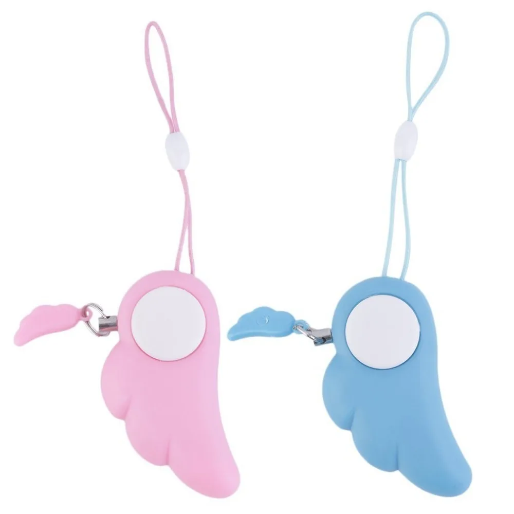 

Angel Wings Protection Panic Safety Security Anti-Wolf Alarm Girls Personal Self Defense Supplies Alarm Key Ring 90dB