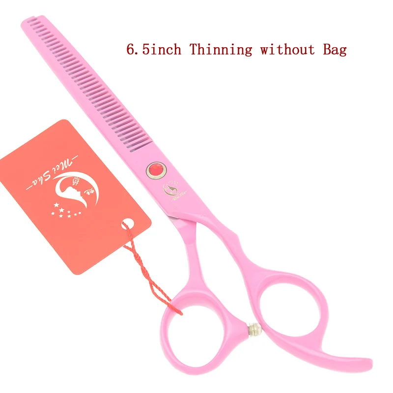 Meisha 7 дюймов Большая Резка волос 6,5 дюймов истончение ножницы набор розовый Профессиональный Парикмахерские ножницы для укладки HA0463 - Цвет: HA0465 no Bag