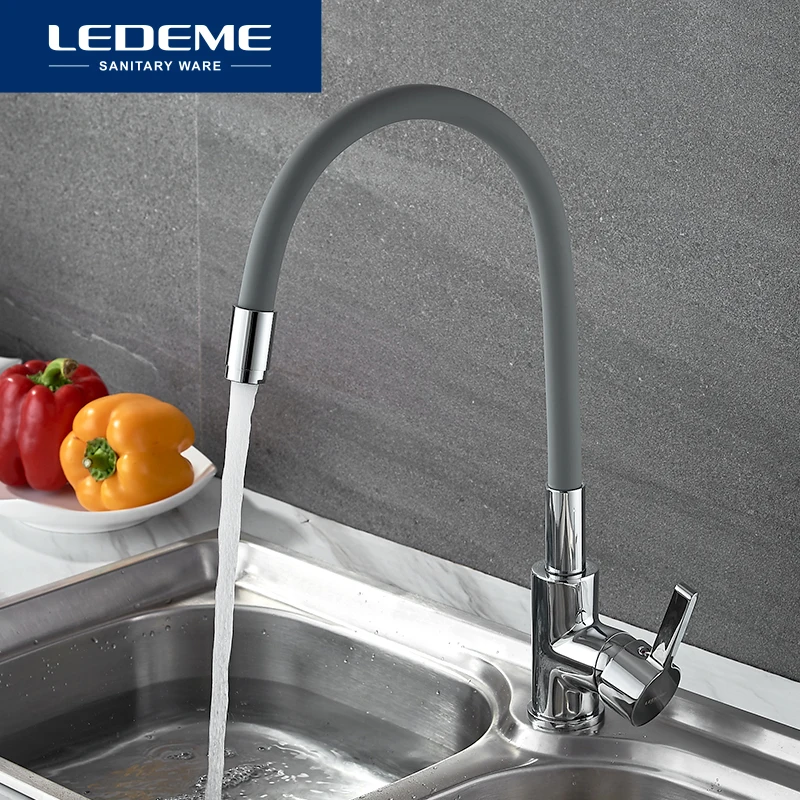 fria único furo tubo de borracha contemporânea torneira L4898-3