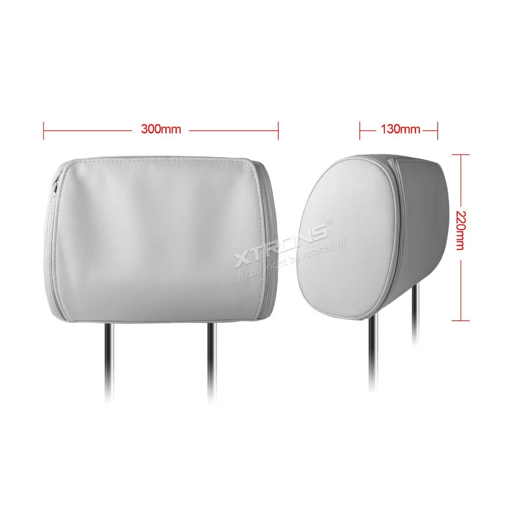 Discount 2x9" Grey Color (Black & Beige Optional) Headrest Car DVD Car Headrest Monitor with DVD Buit-in IR& FM Transmitter 1