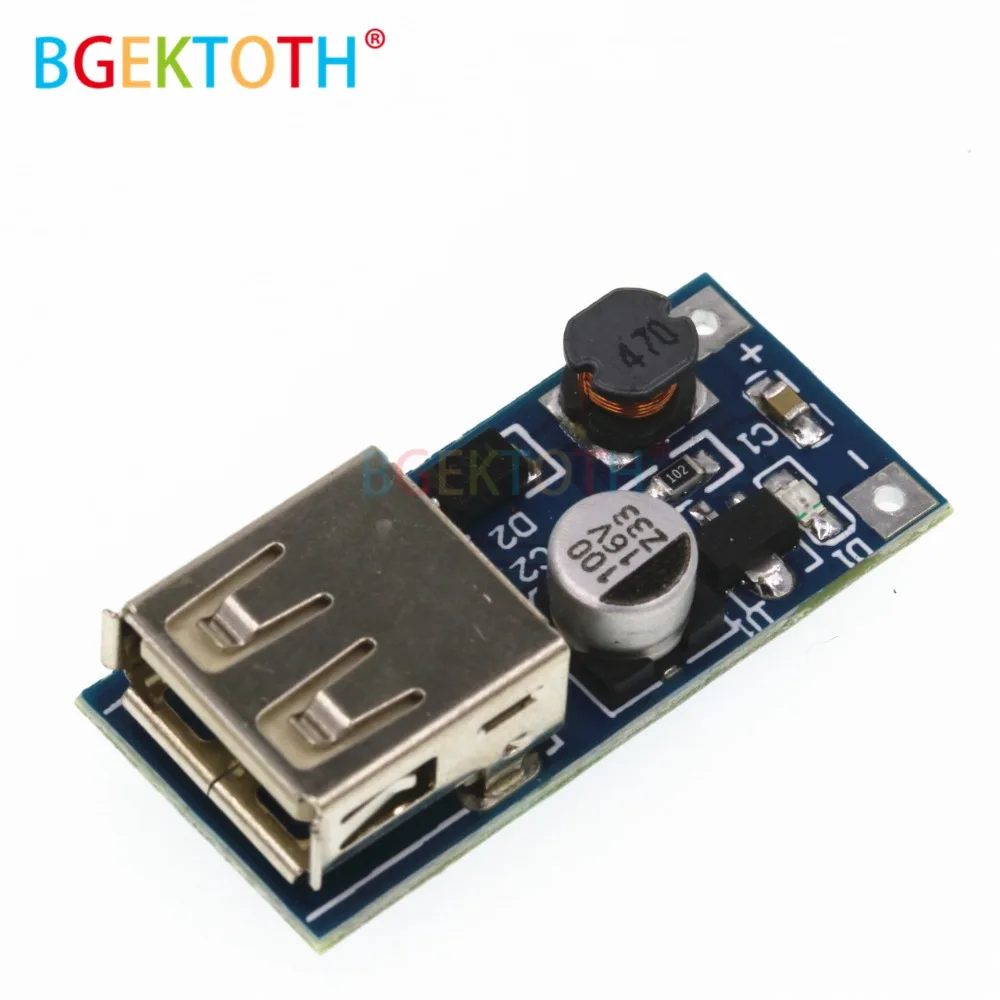 

DC DC 0.9V-5V to 5V 600MA Power Bank Charger Step Up Boost Converter Supply Voltage Module USB Output Charging Circuit Board
