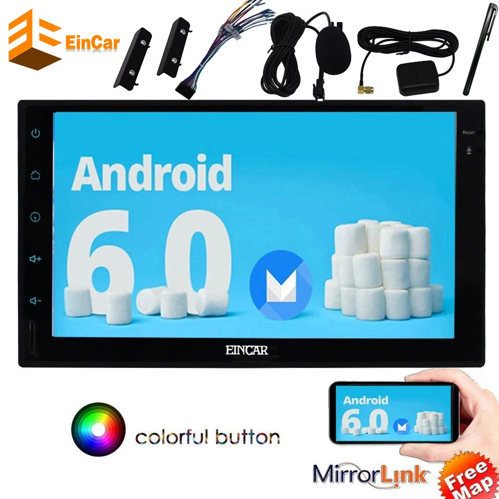 Car Stereo Android 60 in console Touch Screen Headunit non dvd none cd GPS Navigation Car Radio NO-DVD Player support Wifi OBD2