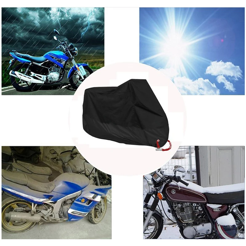 

Motorcycle Waterproof Cover Sun Protective Anti-dust 210D Oxford Cloth Protective Cover NR-shipping