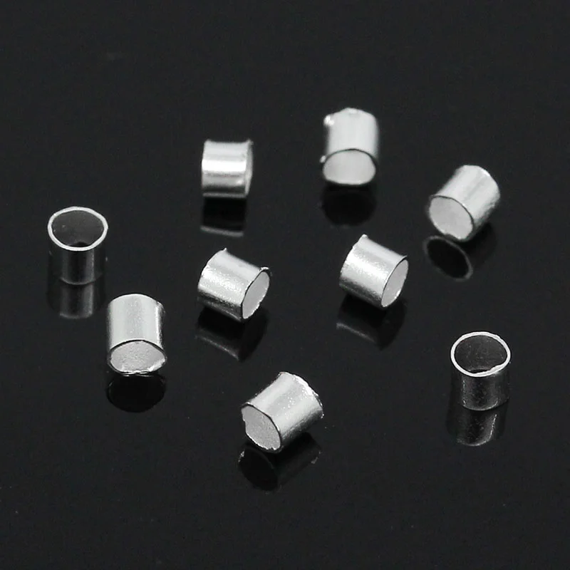 

Crimps Tube Beads Findings Silver Plated 2mm( 1/8"),5000PCs (B29651)