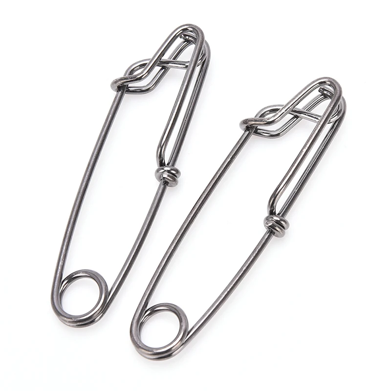 

3 Sizes Stainless Steel Ocean Boat Fishing Snap Open Eye Snap Fishing Swivel Accessories 2pcs/lot