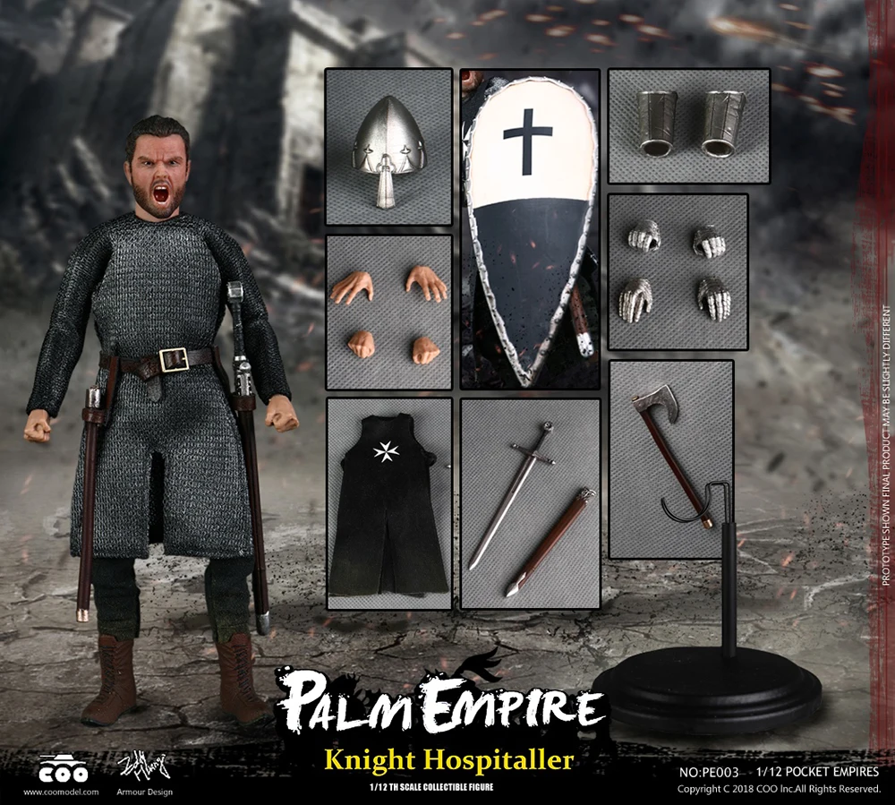 PE001 PE002 PE003 древняя фигурка рыцаря коллекция 1/12 карманная Империя HOSPITALLER рыцарь/Тамплиер рыцарь/Тевтонский Рыцарь