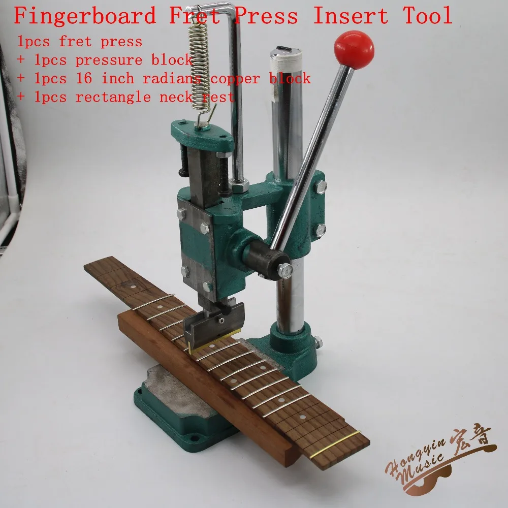 Fingerboard Fret Press Inserts Tool For Guitar Making Tools Set (Pressure Block 16 inch Radius Copper Block Rectangle Neck Rest) Fingerboard Fret Press Inserts Tool For Guitar Making Tools Set (Pressure Block 16 inch Radius Copper Block Rectangle Neck Rest)