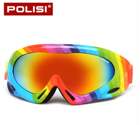 Polisi invierno niños esquí snowboard goggles niños Niños Niñas nieve al aire libre Gafas gafas UV400 anti-fog snowmobile esqui gafas