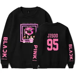 Новый KPOP Blackpink свитер с капюшоном Для женщин Корейский черный, розовый худи Харадзюку пальто хлопка Camisas Feminina поп одежда