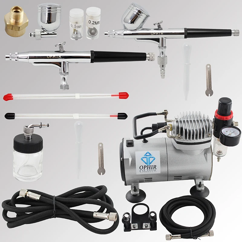 Kopen Goedkoop OPHIR 2 Airbrush Kit Met Compressor Air Brush