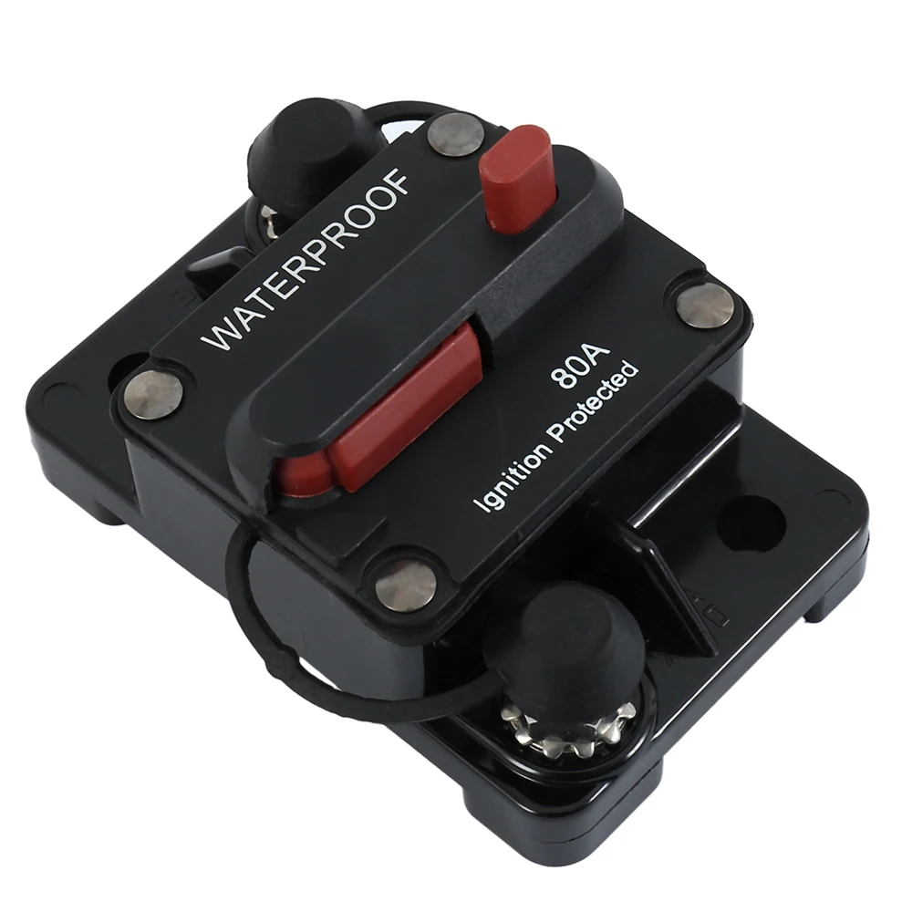 

80A AMP Circuit Breaker 12V 24 Volt IP67 Waterproof Manual Reset Switch