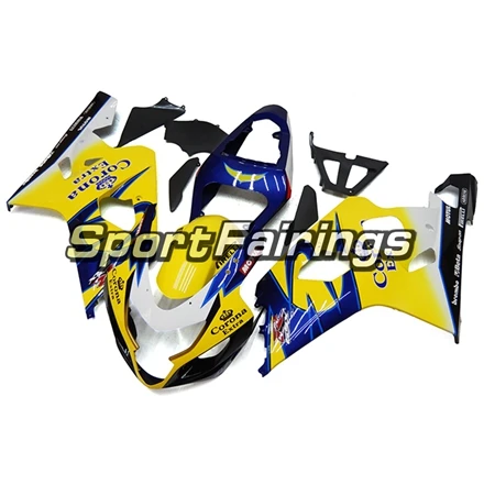 Корона желтый инъекции Обтекатели для Suzuki GSXR600 GSXR750 K4 2004 2005 ABS Пластик мотоцикл обтекатели комплект тела Наборы carenes
