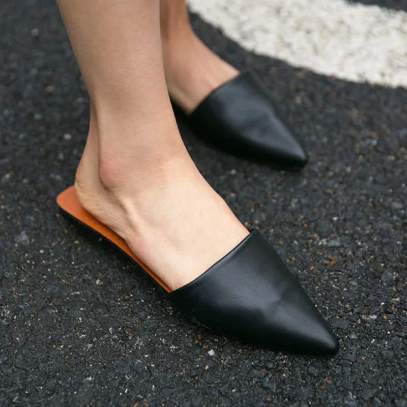 women's pointed toe mules