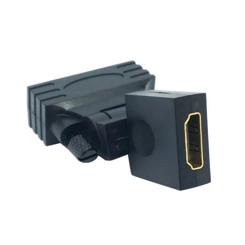 1080 p DVI штекер HDMI Женский 360 Поворотный адаптер HDTV-DVI для HDTV видеокарты | Компьютеры