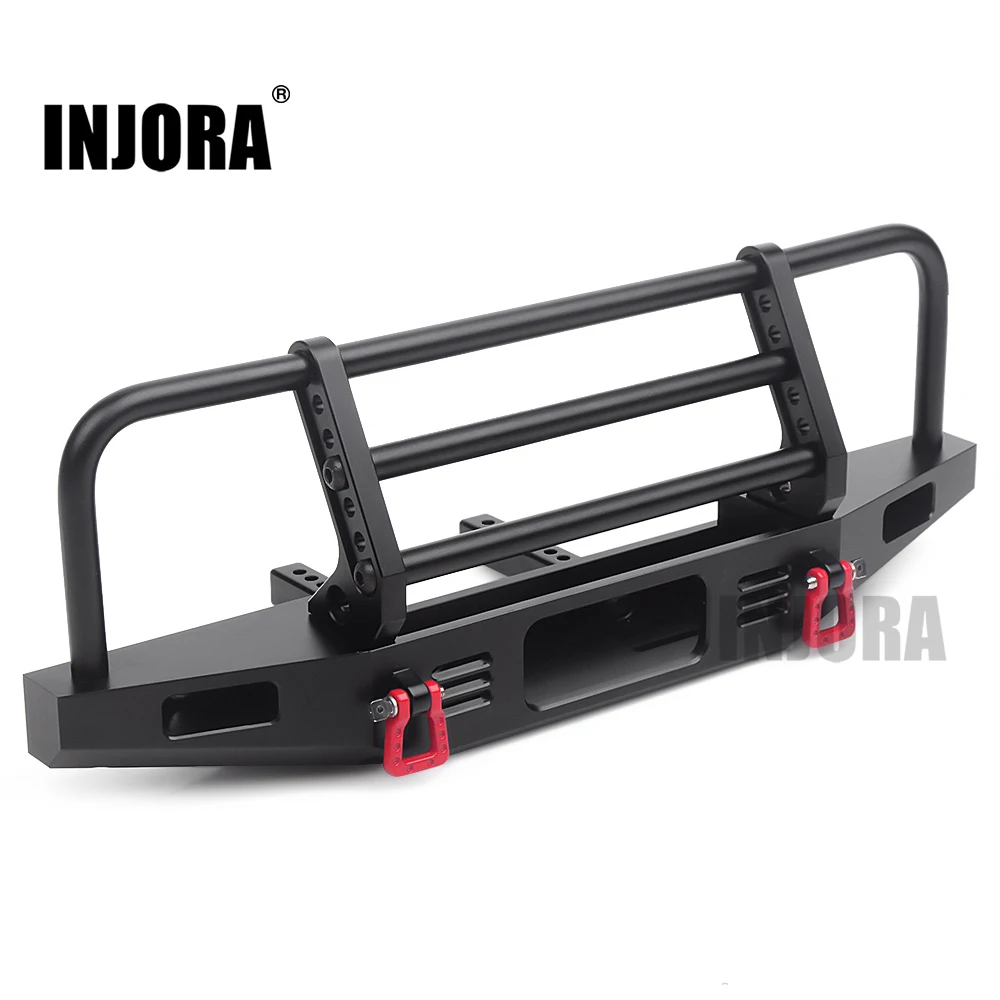 Online Parachoques delantero de Metal ajustable INJORA para 1 10 Traxxas TRX4 Defender Axial SCX10 SCX10 II 90046 90047