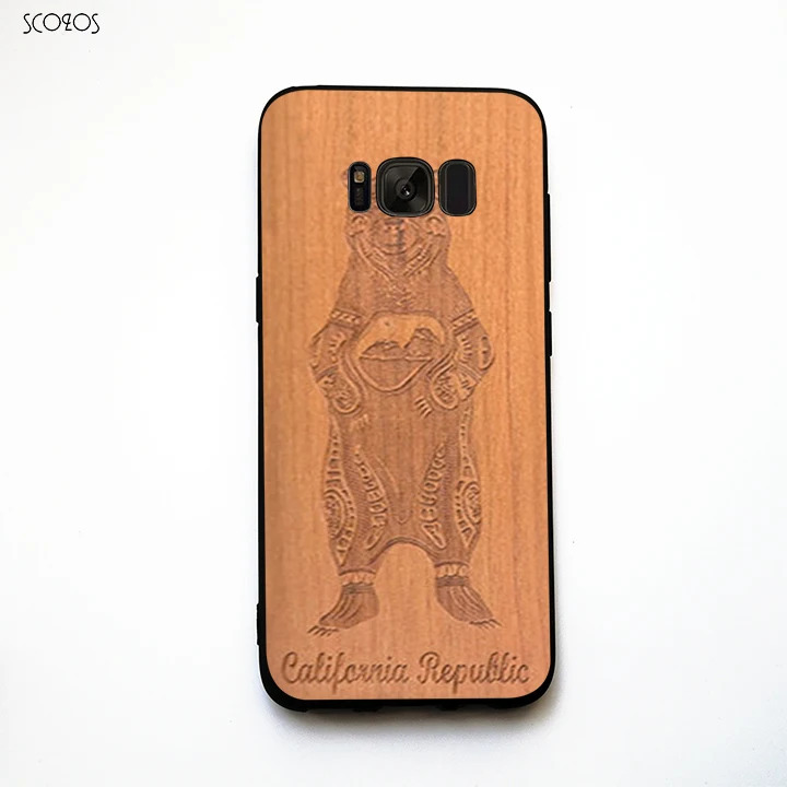 SCOZOS медведь California Republic чехол для телефона Samsung Galaxy S6 S7 край S8 плюс J5 J7 A3 A5 A7 2016