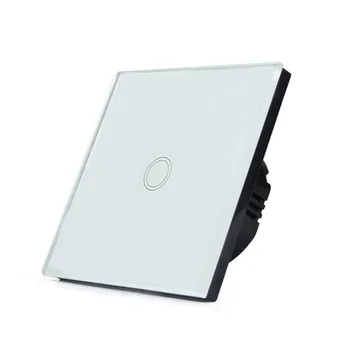 

Switch EU Standard Wall 1/2/3 Gang 1 Way Touch Switch Sensor Light Switch Waterproof Crystal Glass Switch Panel AC 110V~240V