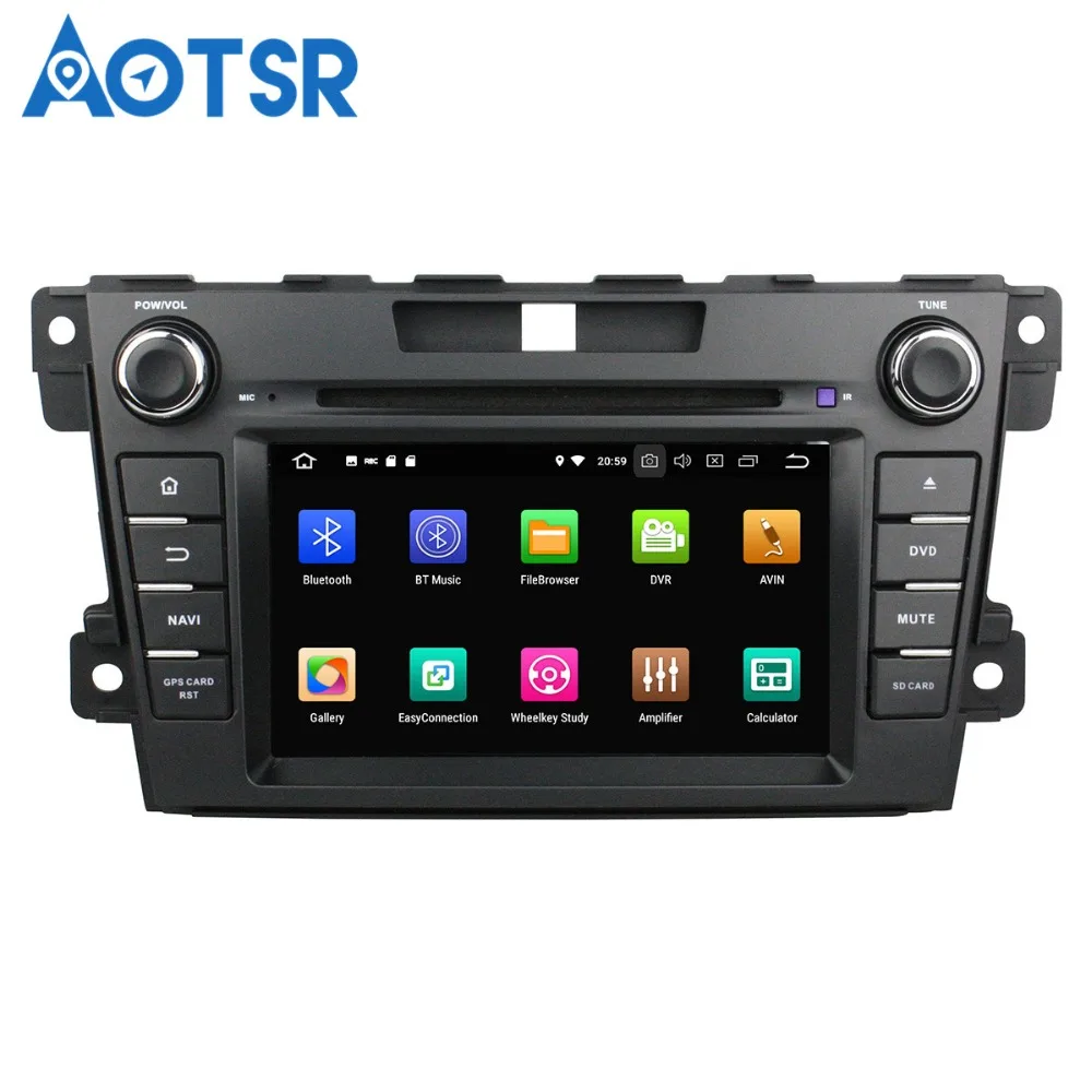 Sale Aotsr Android 8.0 7.1 GPS navigation Car DVD Player For Mazda CX-7 2012-2013 multimedia radio recorder 2 DIN 4GB+32GB 2GB+16GB 4
