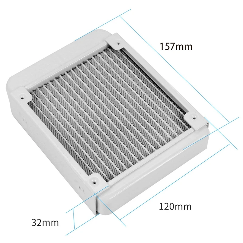 Алюминий водяное охлаждение 120 РАДИАТОР Led Cpu жидкостный кулер для 120 мм вентилятор G1/4 теплообменник охлаждаемый компьютер ПК