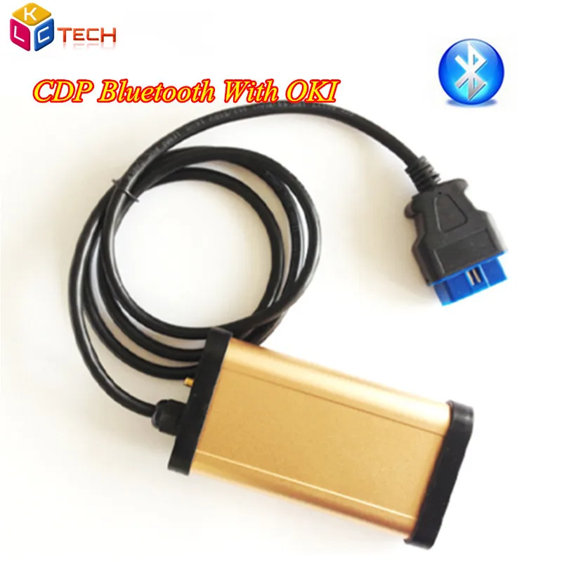 Цена за Авто OBD2 диагностического инструмент золото TCS CDP PRO с OKI Bluetooth (M6636B okichip) CDP OKI 2015.1 forcar/грузовик/Generic Цена за Авто OBD2 диагностического инструмент золото TCS CDP PRO с OKI Bluetooth (M6636B okichip) CDP OKI 2015.1 forcar/грузовик/Generic