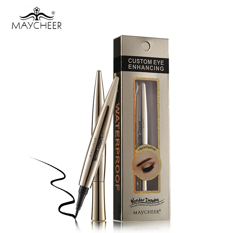 

MAYCHEER Black Waterproof Liquid Eyeliner Pen Quick-dry Ultra Lasting Eye Liner Pencil Makeup Smooth Silky Non-dizzy Eyeliner