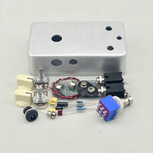 Diy fuzz rosto pedal kit clone pcb pedal de efeitos de guitarra e pre-perfurado 1590b gabinete