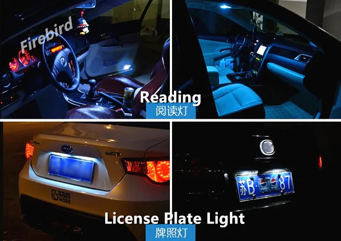 4 x T10/w5w 158/194 5SMD 1 Вт Светодиодный белый синий красный теплый холодный