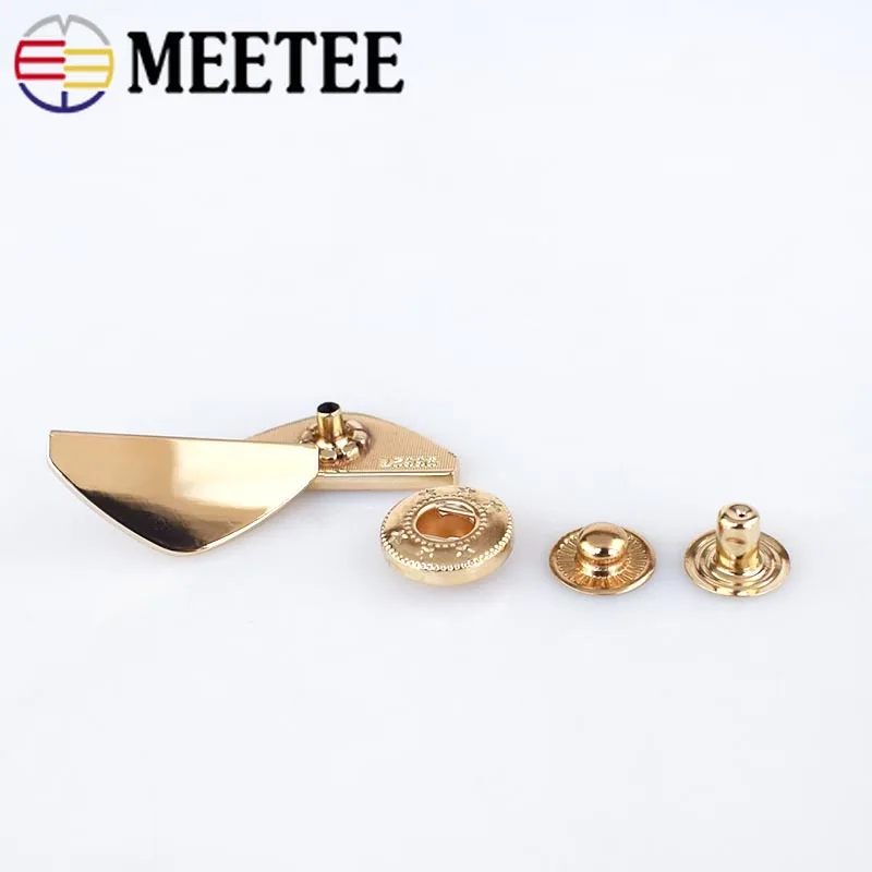 

10Set Fashion Metal Snap Buttons Down Coat Decorative Button Sewing Botones Outerwear Overcoat Fasteners Press Stud Buckle